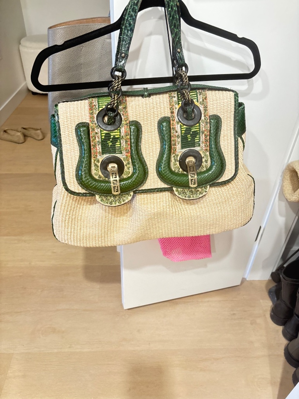 Fendi straw tote - Picture 3 of 9